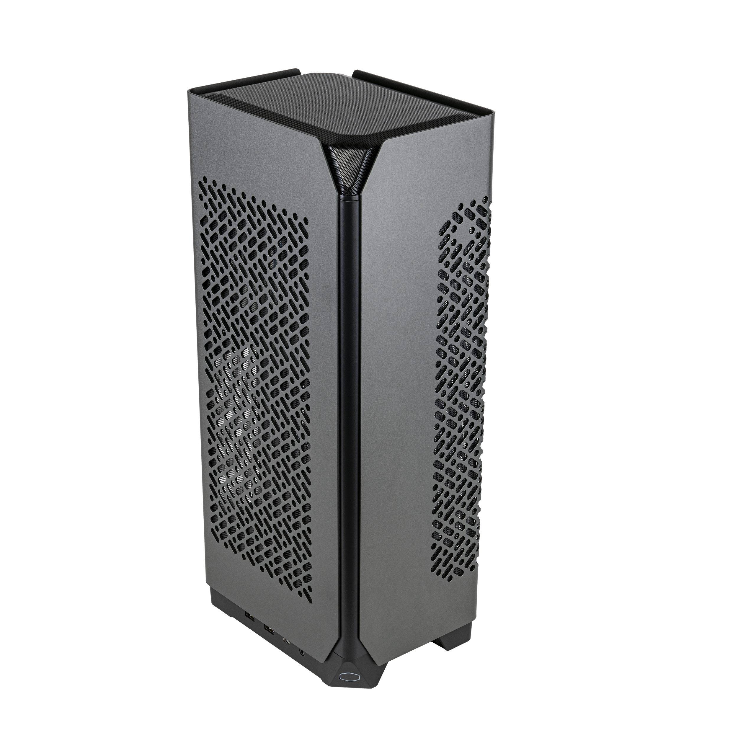 A large main feature product image of Cooler Master NCORE 100 MAX SFF 17.5L Vertical Mini-ITX Case (Dark Grey)