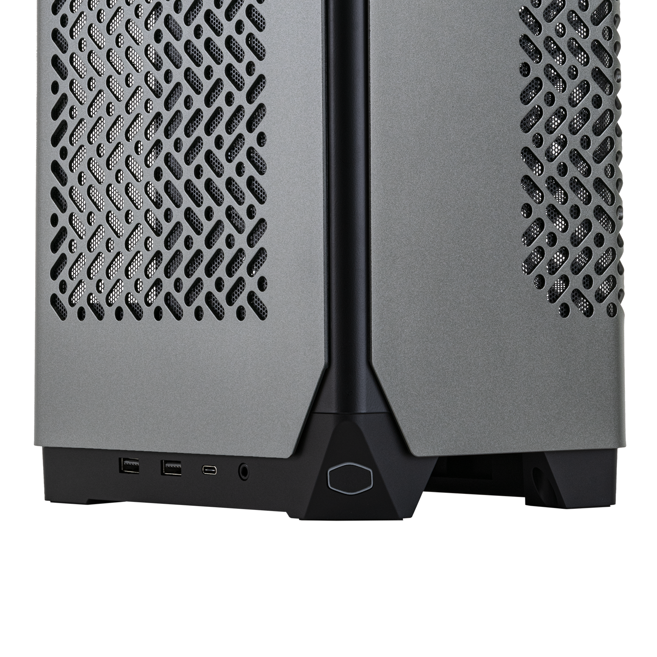 A large main feature product image of Cooler Master NCORE 100 MAX SFF 17.5L Vertical Mini-ITX Case (Dark Grey)