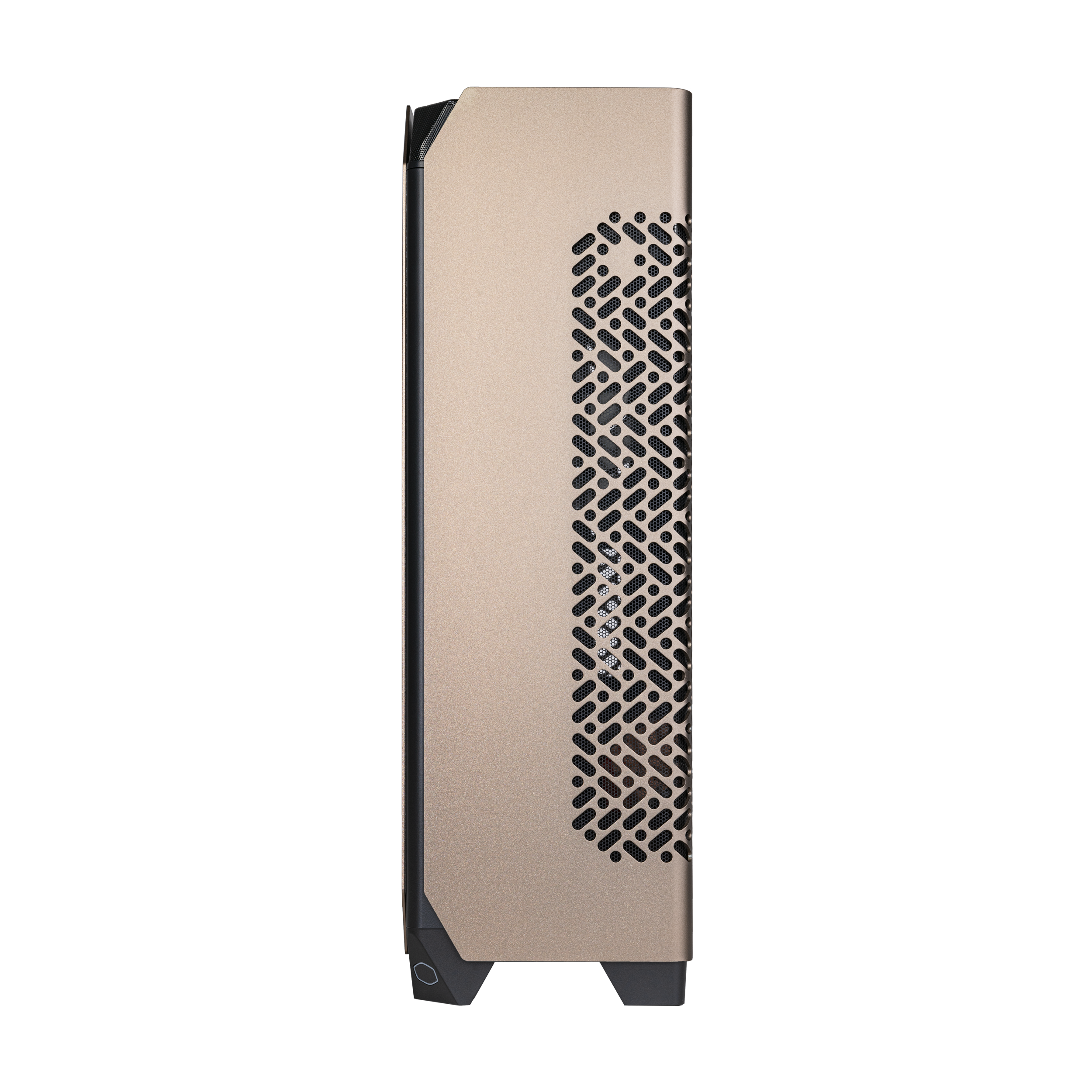 A large main feature product image of Cooler Master NCORE 100 MAX SFF 17.5L Vertical Mini-ITX Case (Bronze)