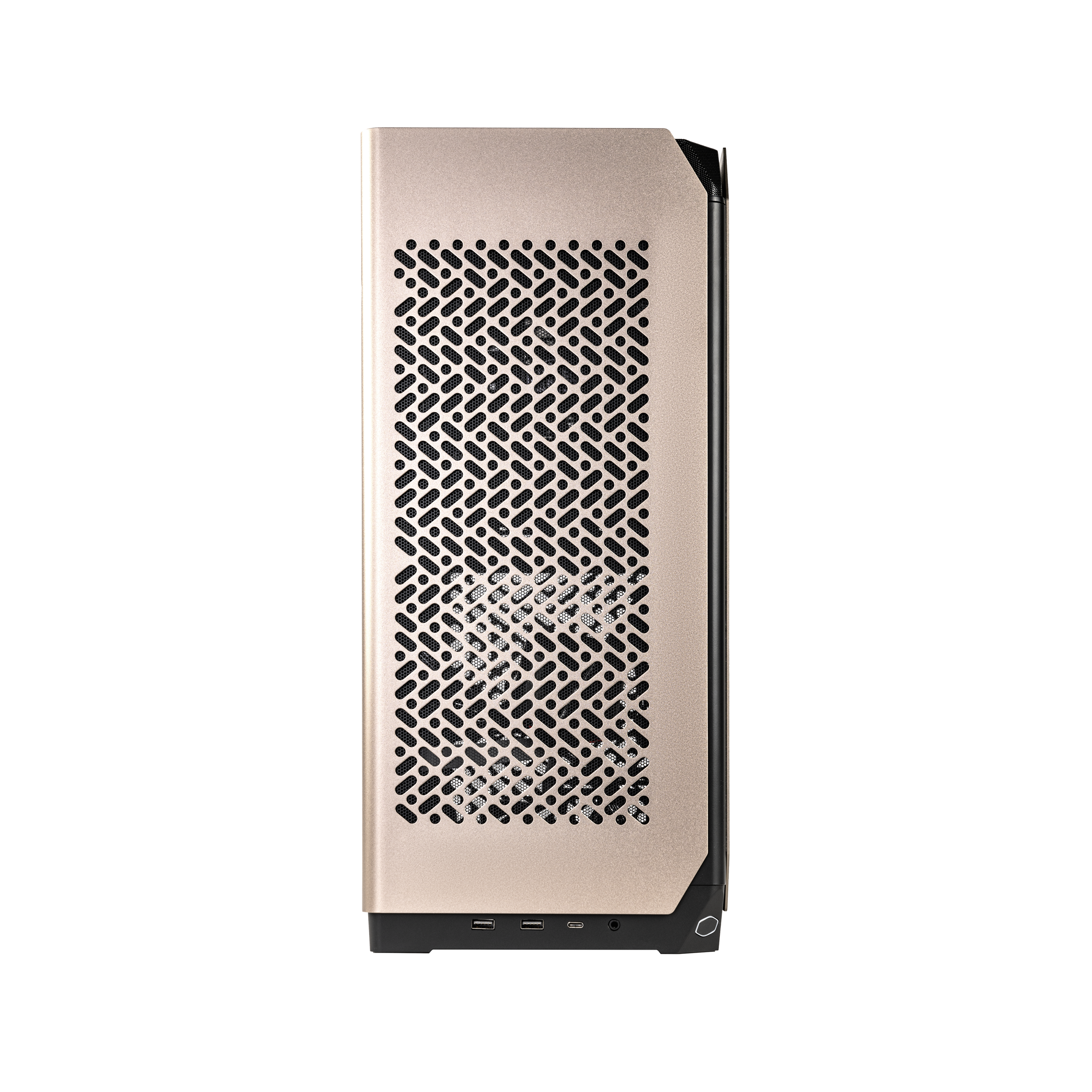 A large main feature product image of Cooler Master NCORE 100 MAX SFF 17.5L Vertical Mini-ITX Case (Bronze)