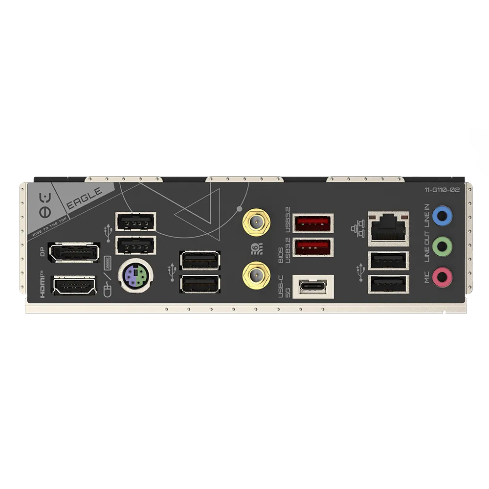 A large main feature product image of Gigabyte B650 Eagle AX AM5 ATX Desktop Motherboard