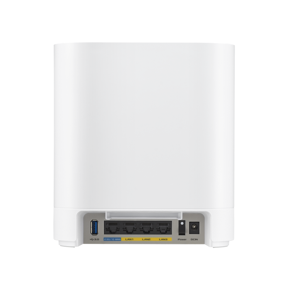 A large main feature product image of ASUS ExpertWiFi EBM68 WiFi 6 Mesh Router - 2 Pack White