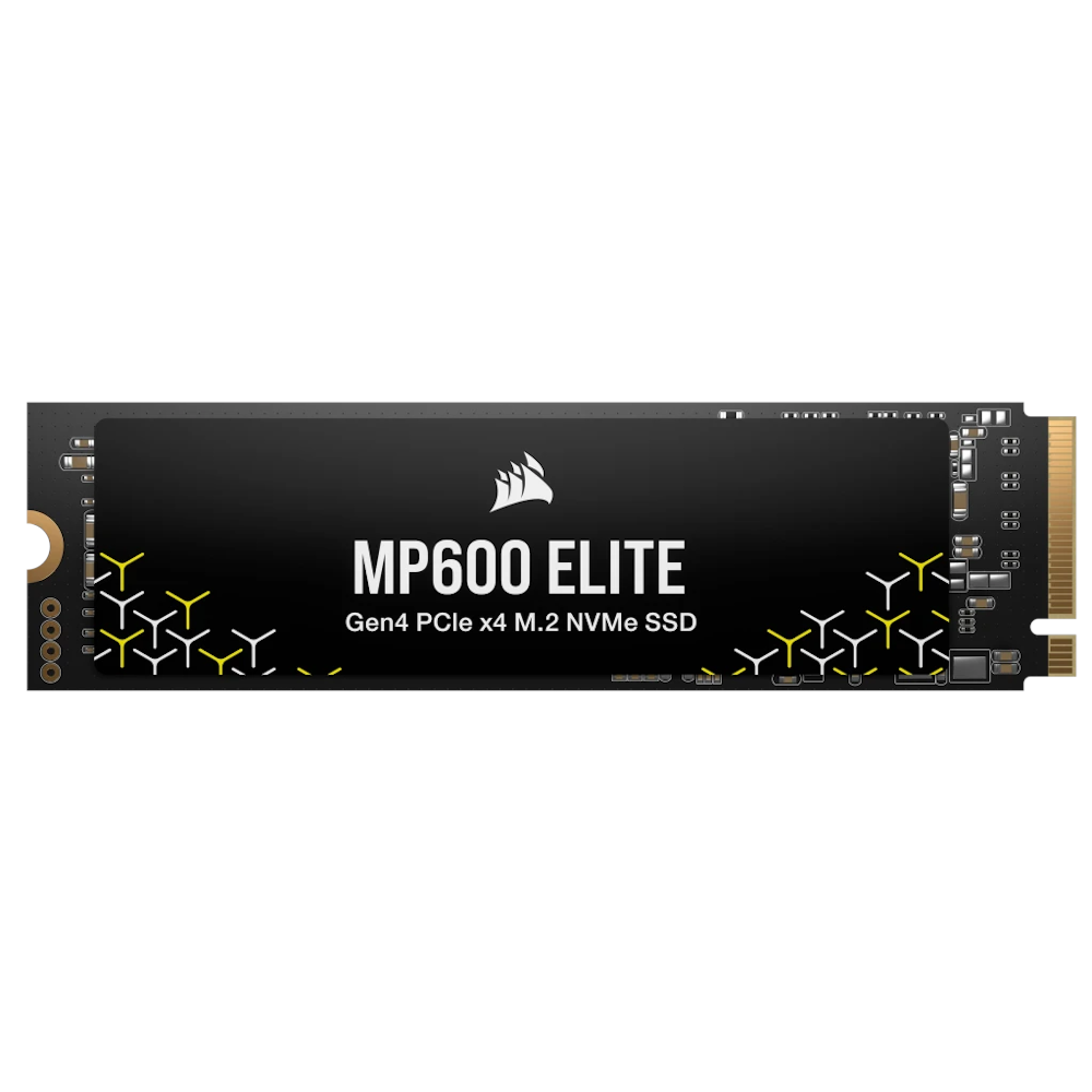 A large main feature product image of Corsair MP600 ELITE PCIe Gen4 NVMe M.2 SSD - 1TB