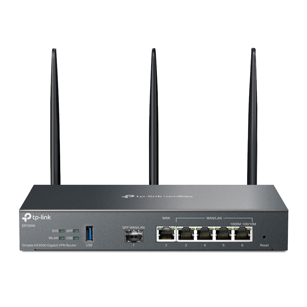 TP-Link Omada ER706W - AX3000 Multi-Gigabit Wi-Fi 6 VPN Router