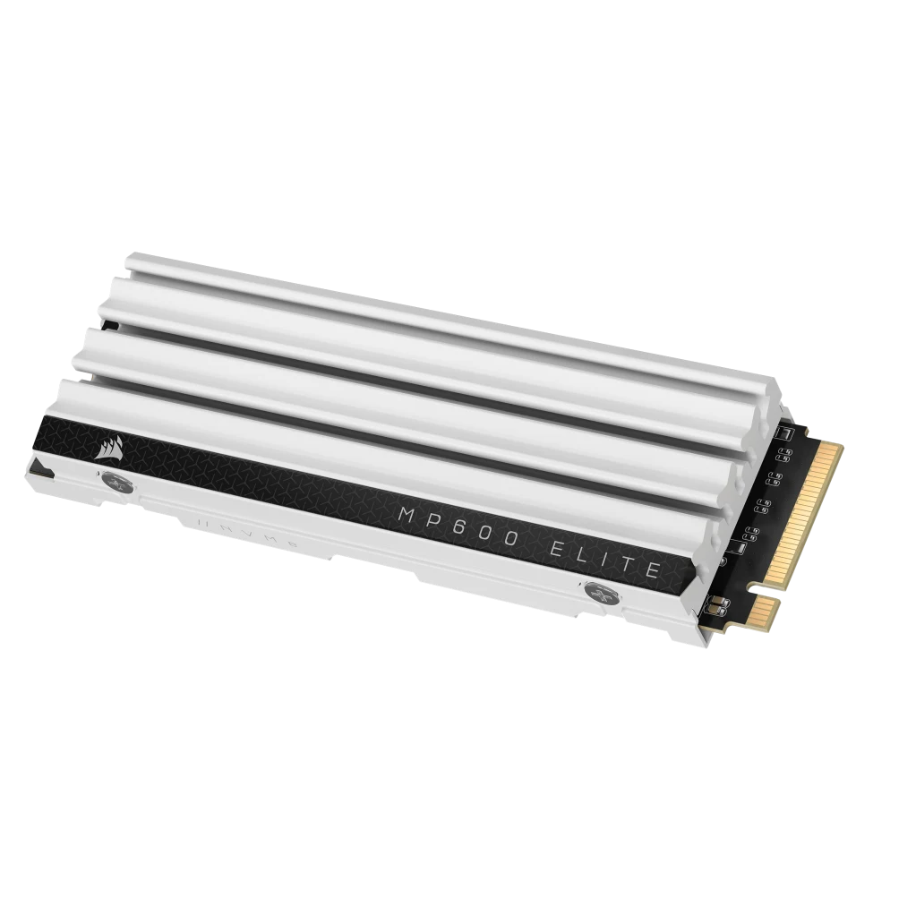 A large main feature product image of Corsair MP600 ELITE PCIe Gen4 NVMe M.2 SSD for PS5 - 1TB
