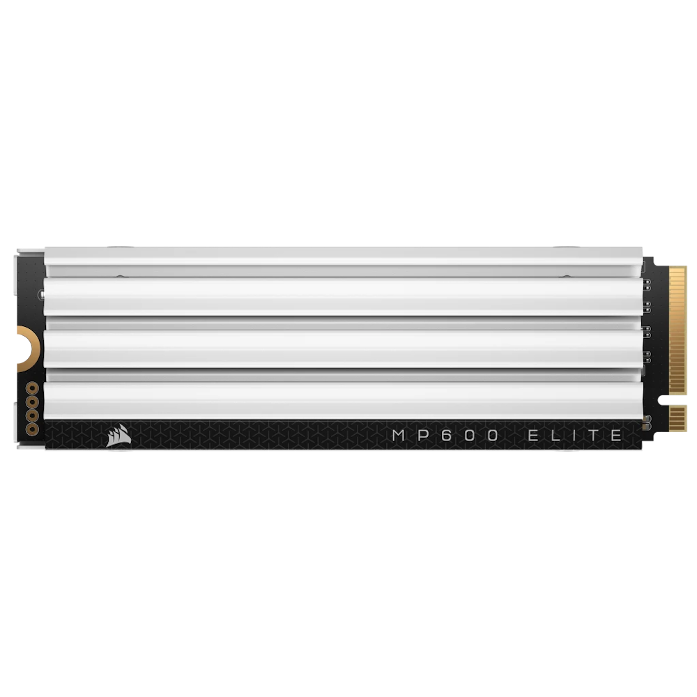 A large main feature product image of Corsair MP600 ELITE PCIe Gen4 NVMe M.2 SSD for PS5 - 2TB