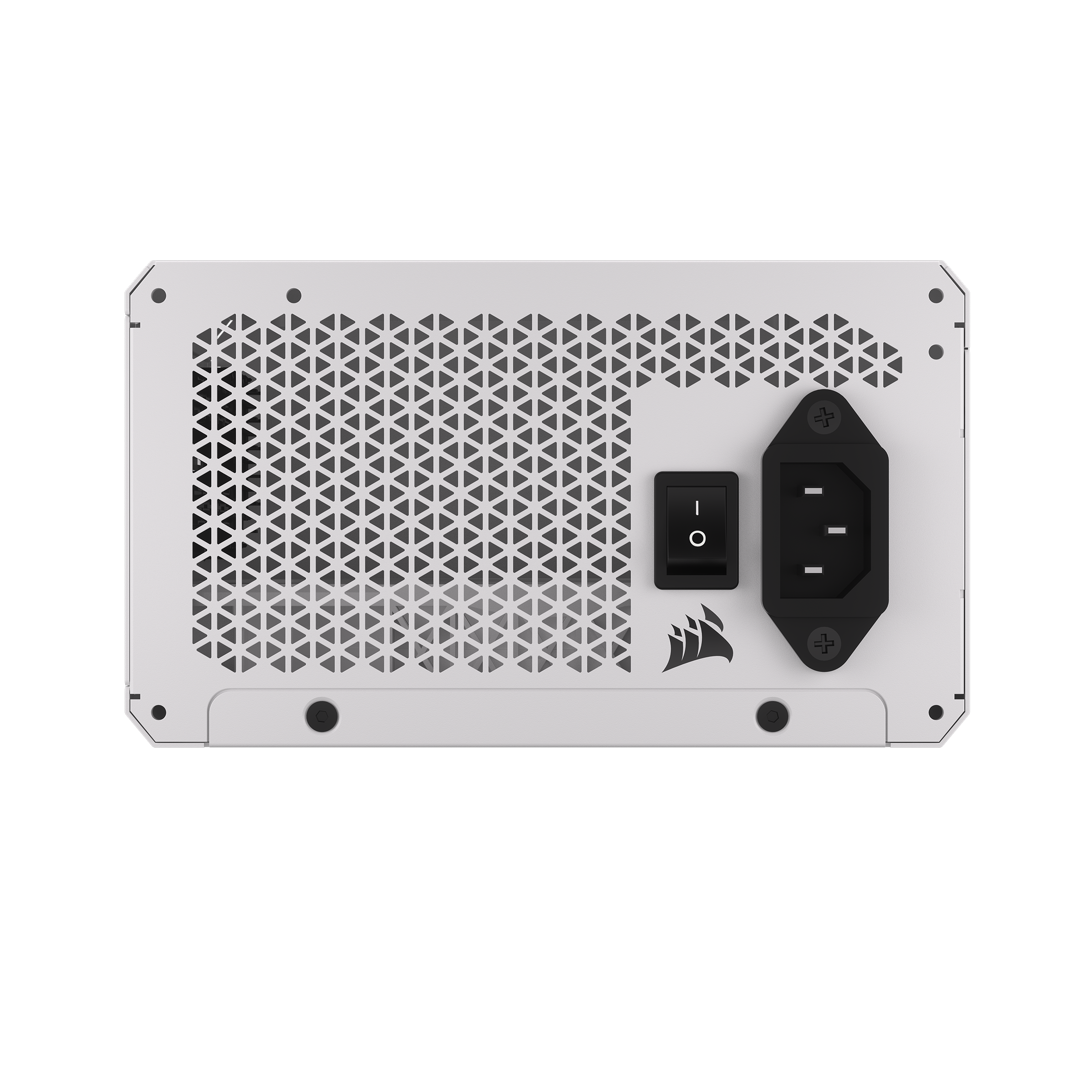 A large main feature product image of Corsair RM1200x SHIFT - Side Cable 1200W Gold ATX Modular PSU (White)