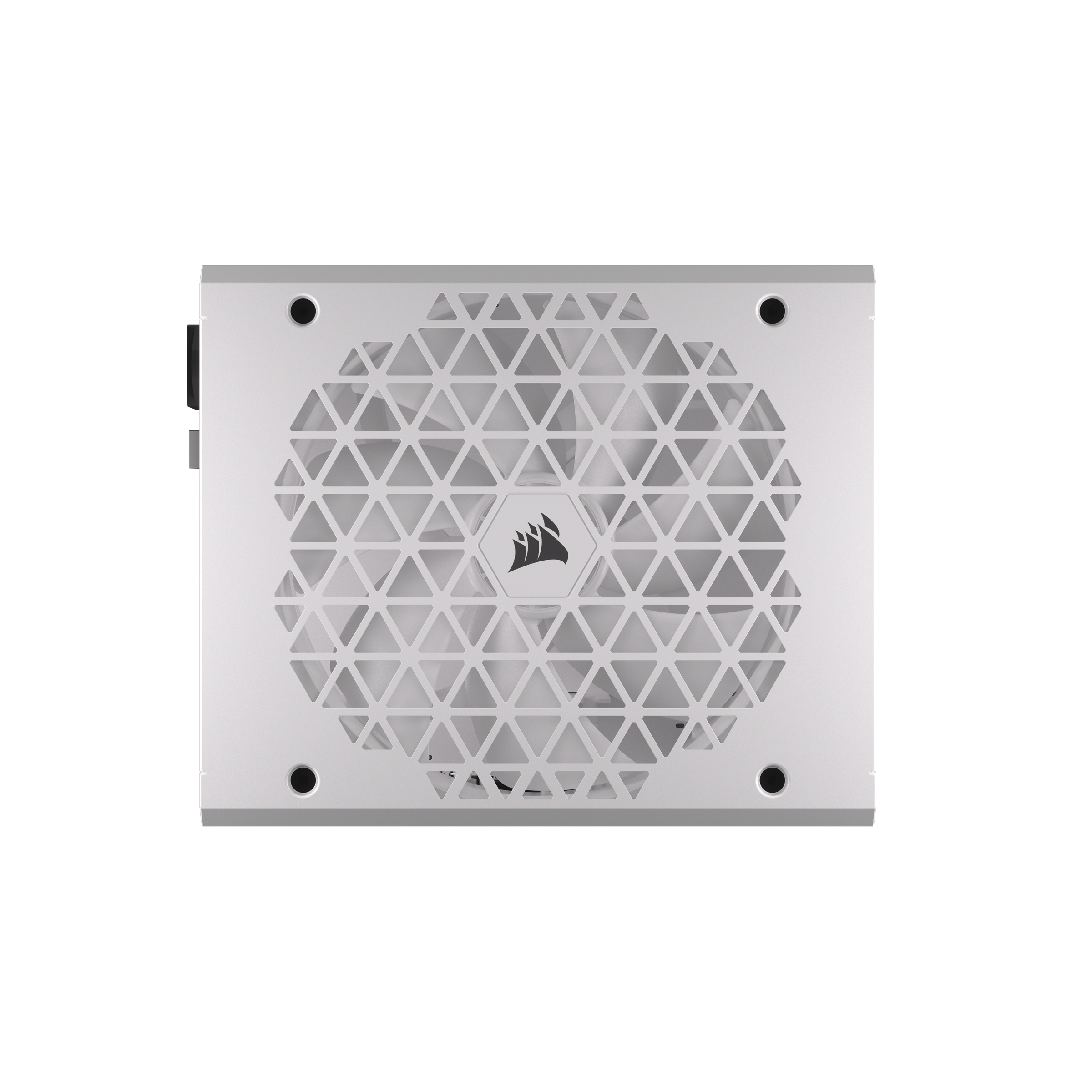 A large main feature product image of Corsair RM1000x SHIFT - Side Cable 1000W Gold ATX Modular PSU (White)