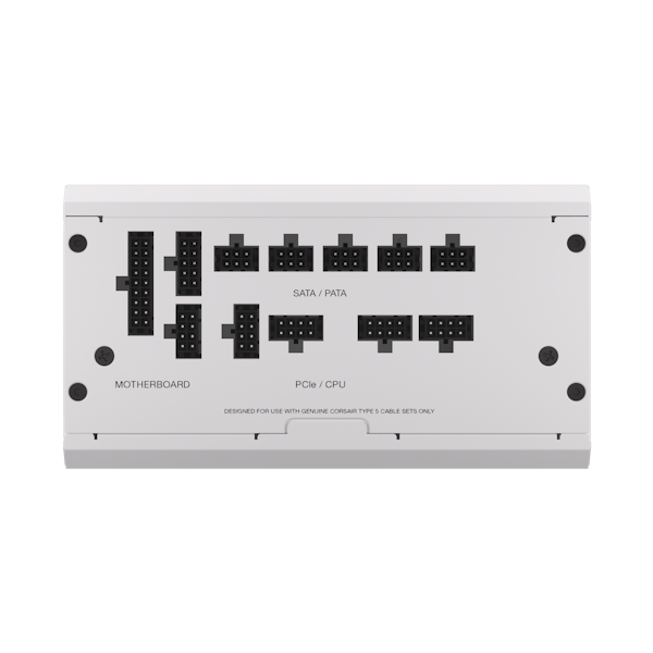 Corsair RM850x SHIFT - Side Cable 850W Gold ATX Modular PSU (White