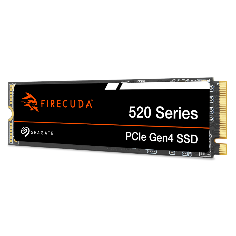 A large main feature product image of Seagate FireCuda 520 PCIe Gen4 NVMe M.2 SSD - 2TB