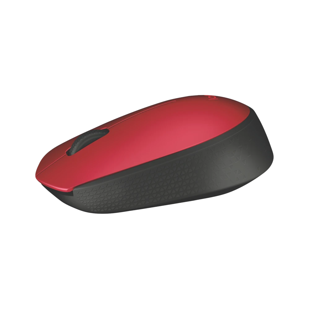 A large main feature product image of EX-DEMO Logitech M171 Wireless Mouse - Red