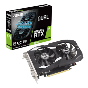 Product image of ASUS GeForce RTX 3050 Dual OC 6GB GDDR6 - Click for product page of ASUS GeForce RTX 3050 Dual OC 6GB GDDR6