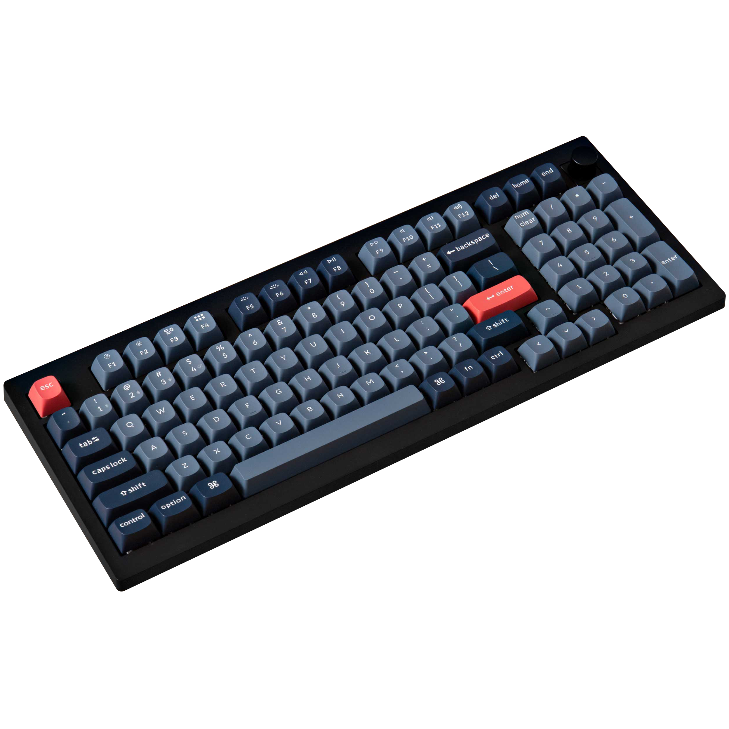A large main feature product image of Keychron V5 Max - 96% QMK/VIA RGB Wireless Custom Mechanical Keyboard - Black (Gateron Jupiter Brown Switch)