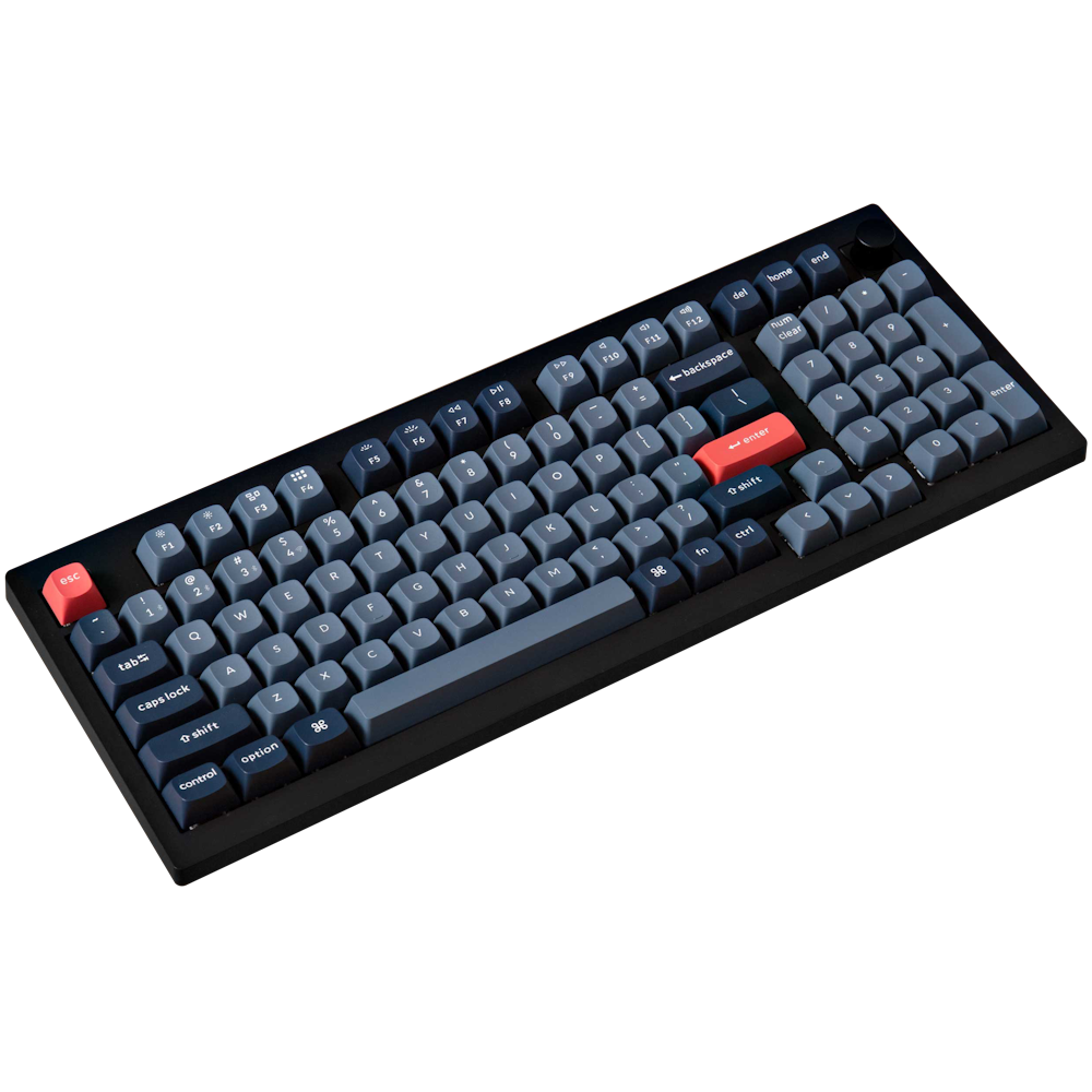 A large main feature product image of Keychron V5M-D3 Max QMK/VIA Wireless Custom Mechanical Keyboard Carbon Black (Brown Switch)