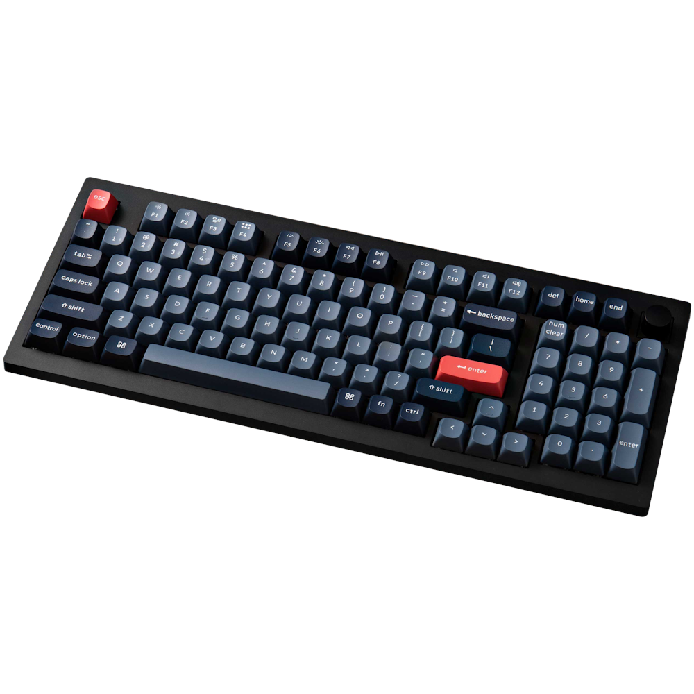 A large main feature product image of Keychron V5M-D3 Max QMK/VIA Wireless Custom Mechanical Keyboard Carbon Black (Brown Switch)