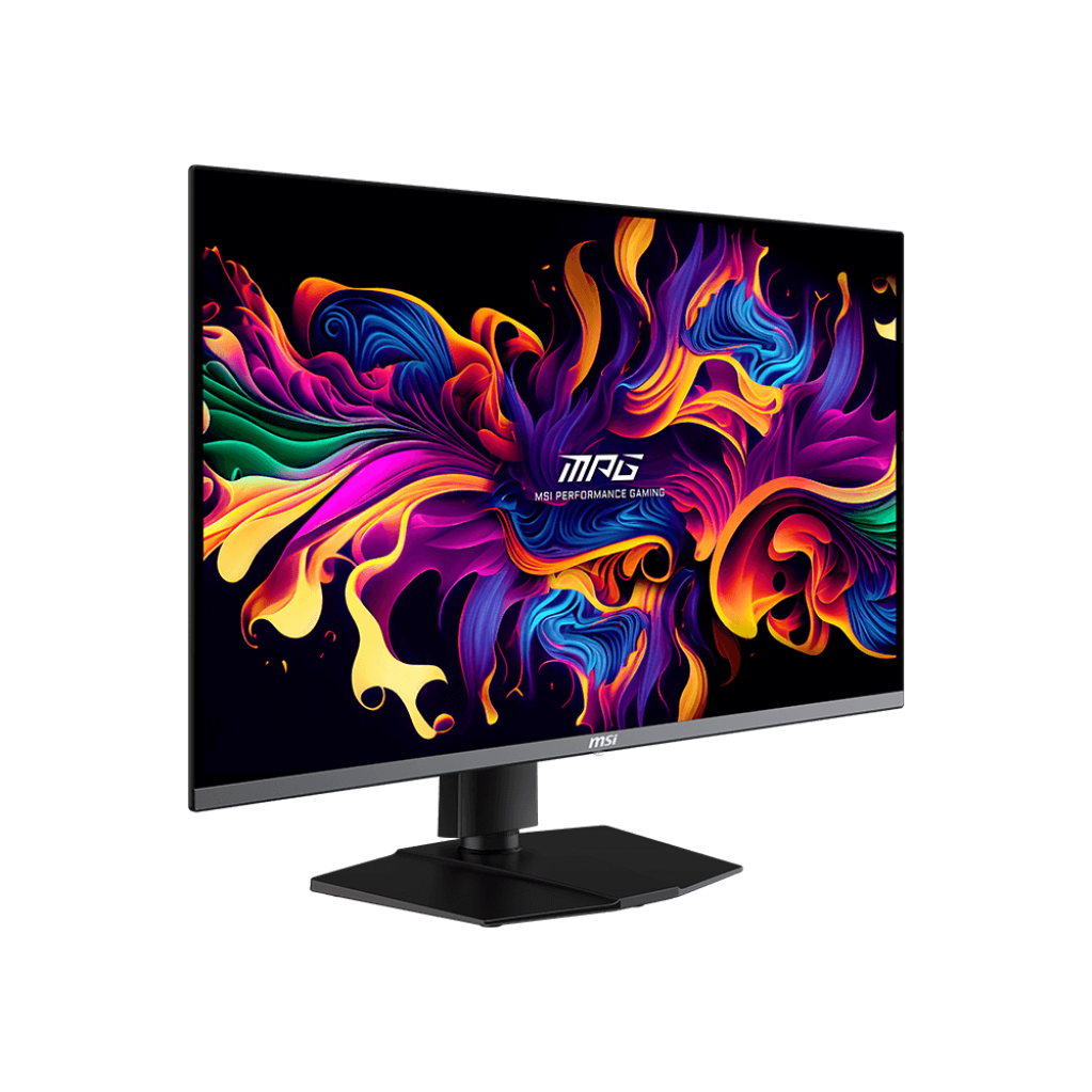 A large main feature product image of MSI MPG 321URX 32” 4K 240Hz QD-OLED Monitor