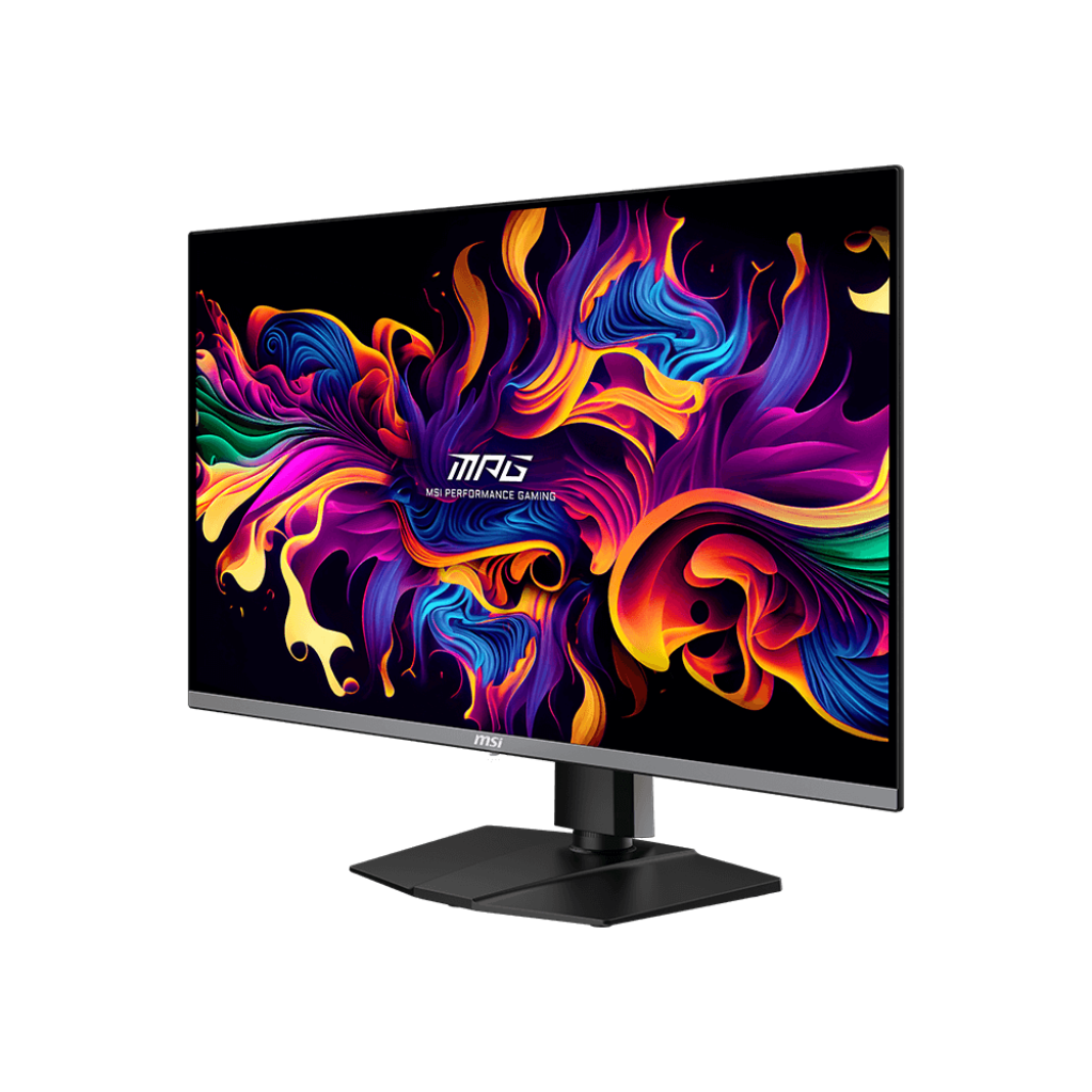 A large main feature product image of MSI MPG 321URX 32” 4K 240Hz QD-OLED Monitor
