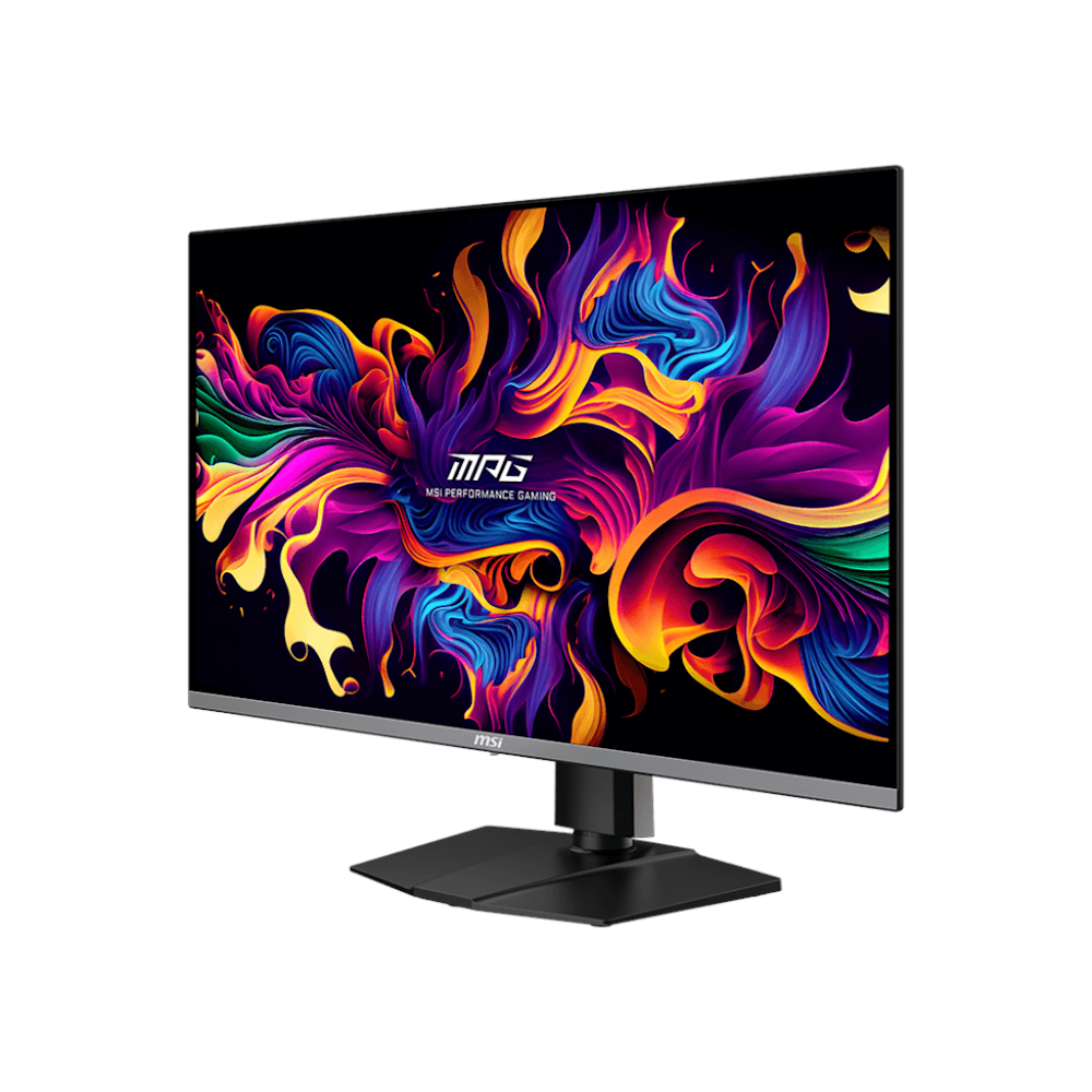 A large main feature product image of MSI MPG 321URX 32” UHD 240Hz QD-OLED Monitor