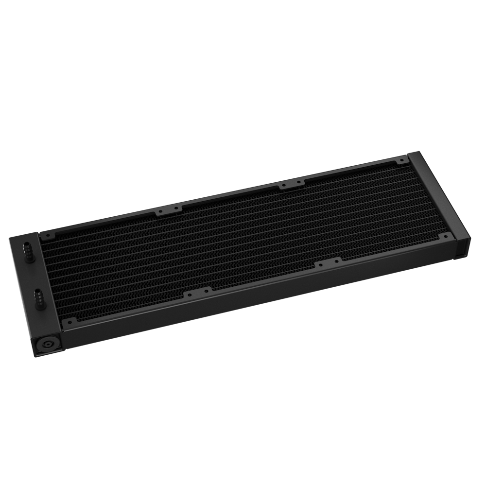 A large main feature product image of DeepCool LS720S Zero Dark 360mm AIO Liquid CPU Cooler - Black