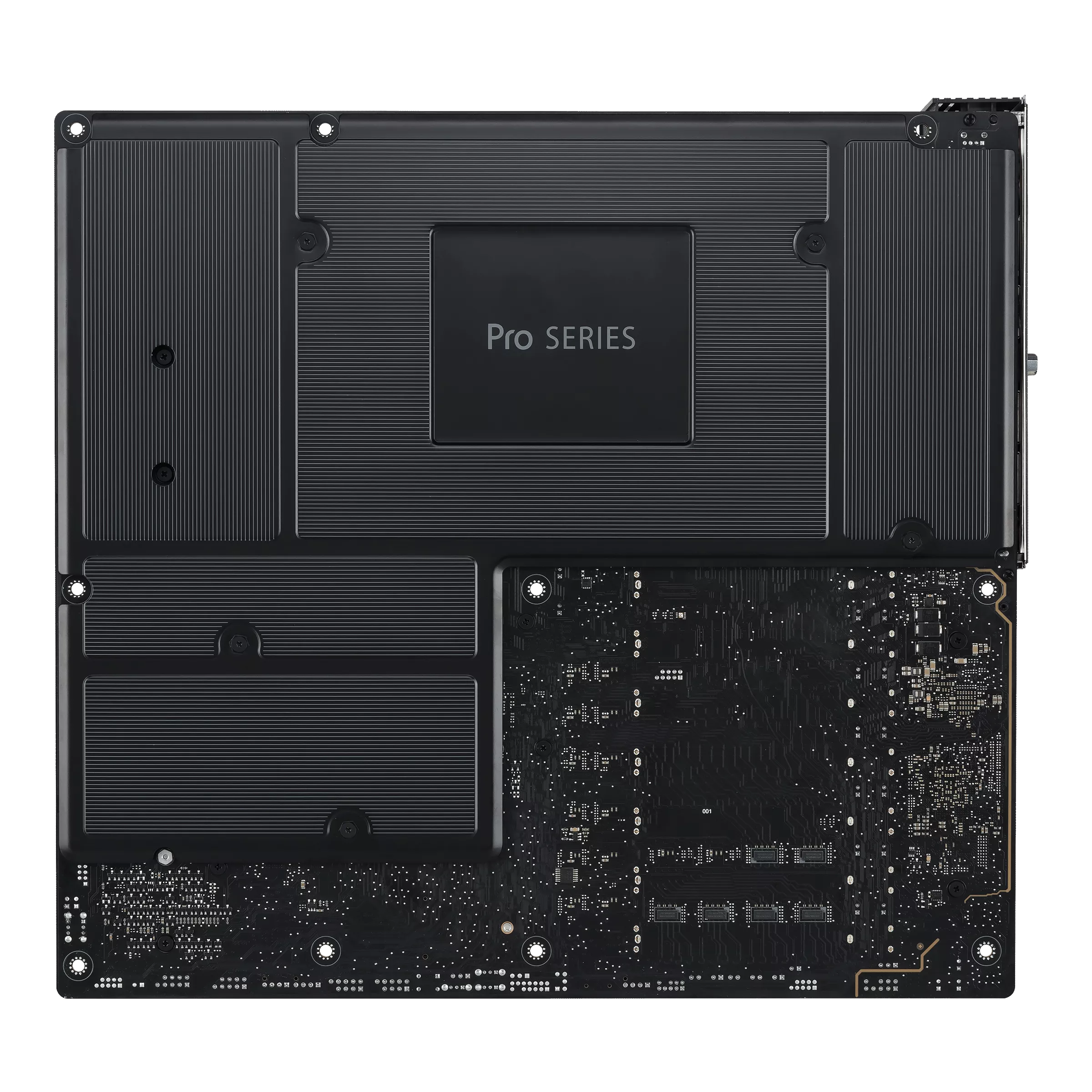 A large main feature product image of Asus Pro WS WRX90E-SAGE SE sTR5 EEB Workstation Desktop Motherboard