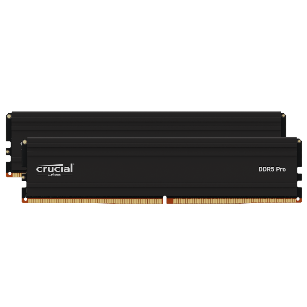 A large main feature product image of Crucial Pro 32GB Kit (2x16GB) DDR5-6000 C48