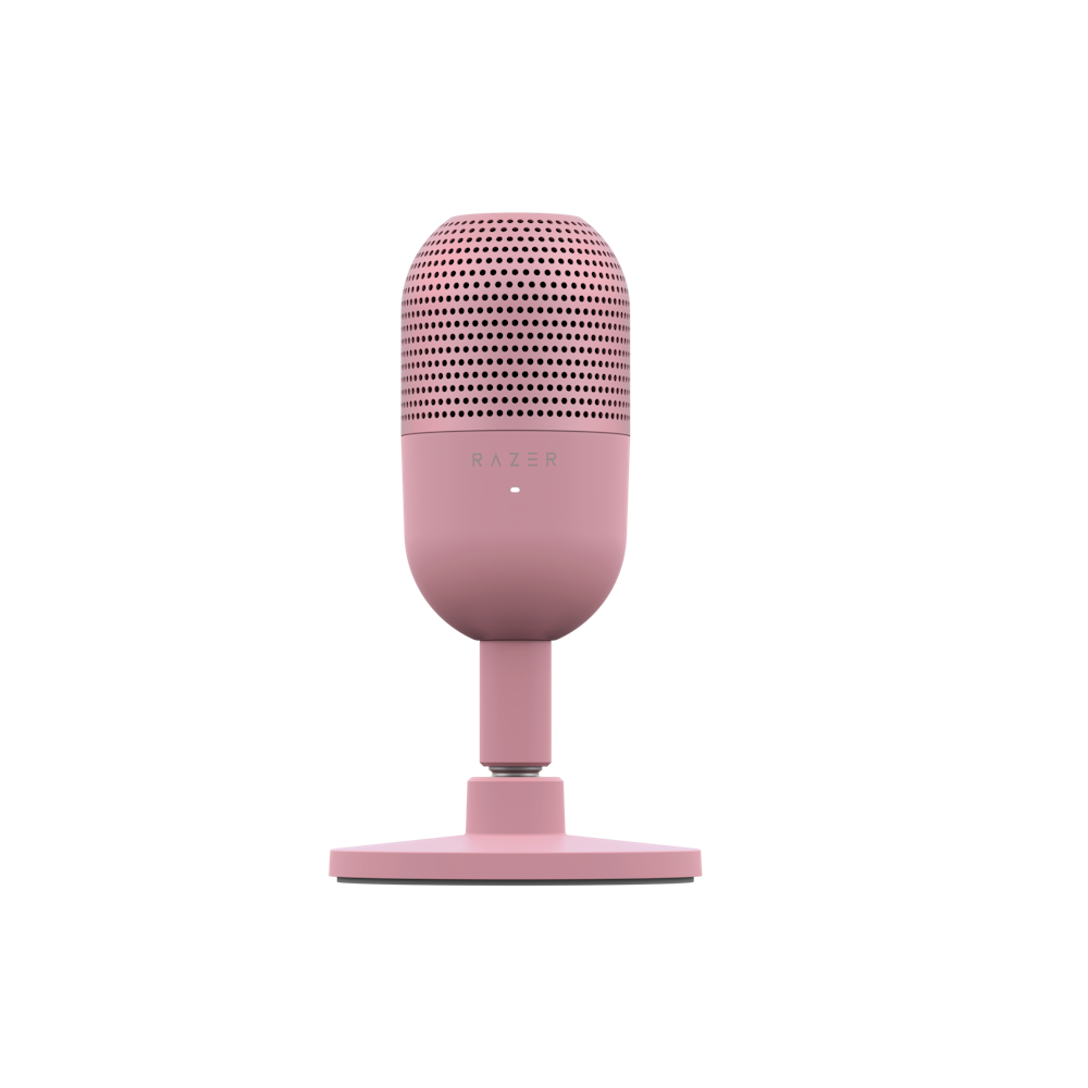 A large main feature product image of Razer Seiren V3 Mini - Ultra-Compact USB Microphone (Quartz Pink)