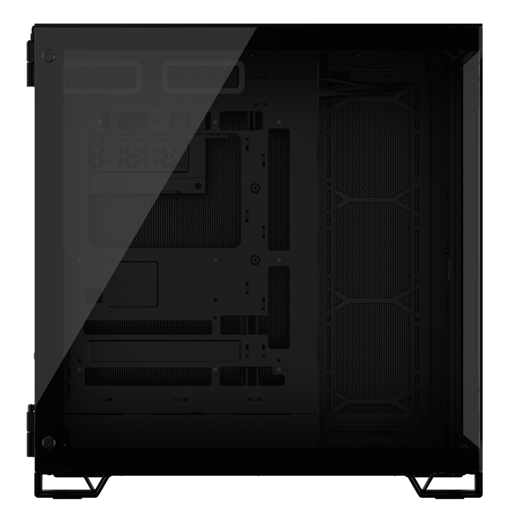 A large main feature product image of Corsair 6500X Tempered Glass Mid Tower Case - Black