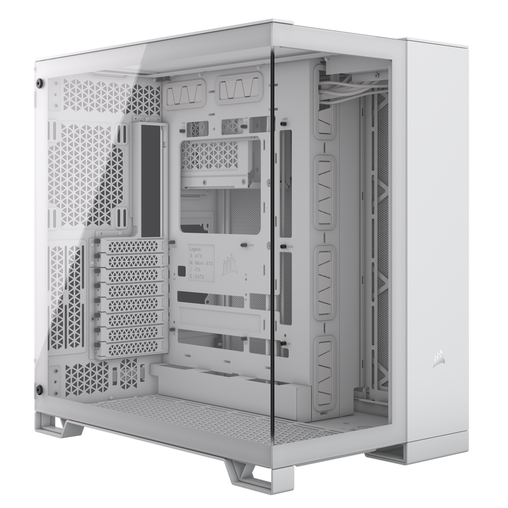 Corsair 6500X Tempered Glass Mid Tower Case - White