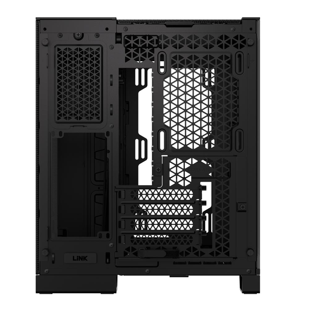 A large main feature product image of Corsair 2500D Airflow Tempered Glass mATX Case - Black