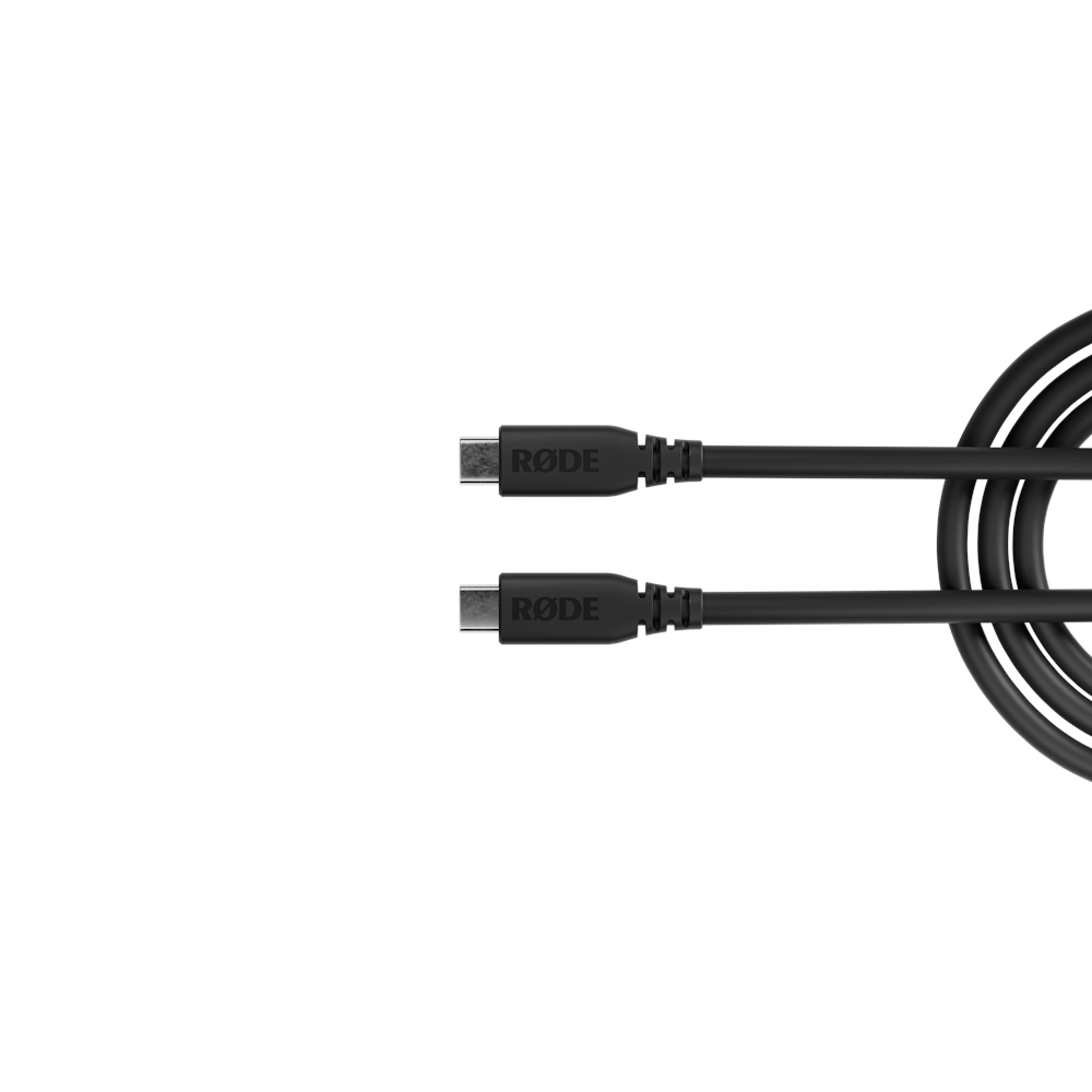 A large main feature product image of Rode SuperSpeed USB-C to USB-C Cable 2m - Black