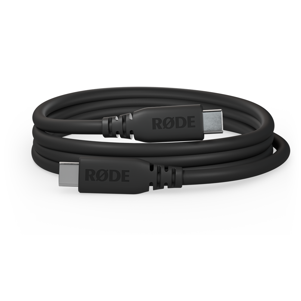 A large main feature product image of Rode SuperSpeed USB-C to USB-C Cable 2m - Black