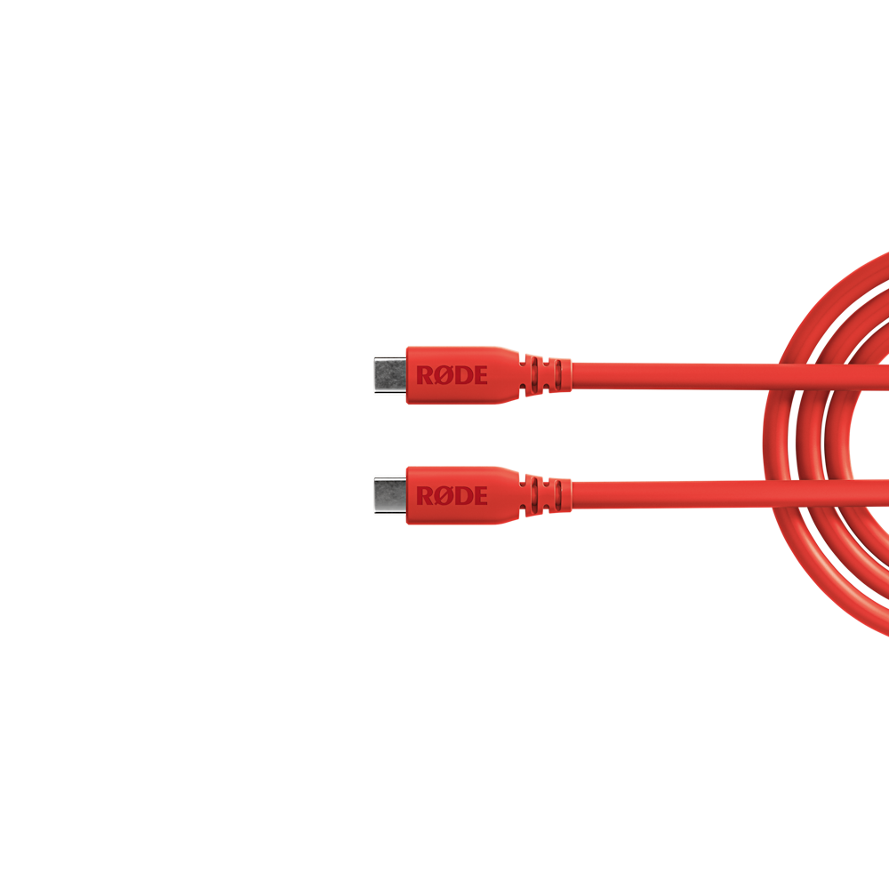A large main feature product image of Rode SuperSpeed USB-C to USB-C Cable 2m - Red