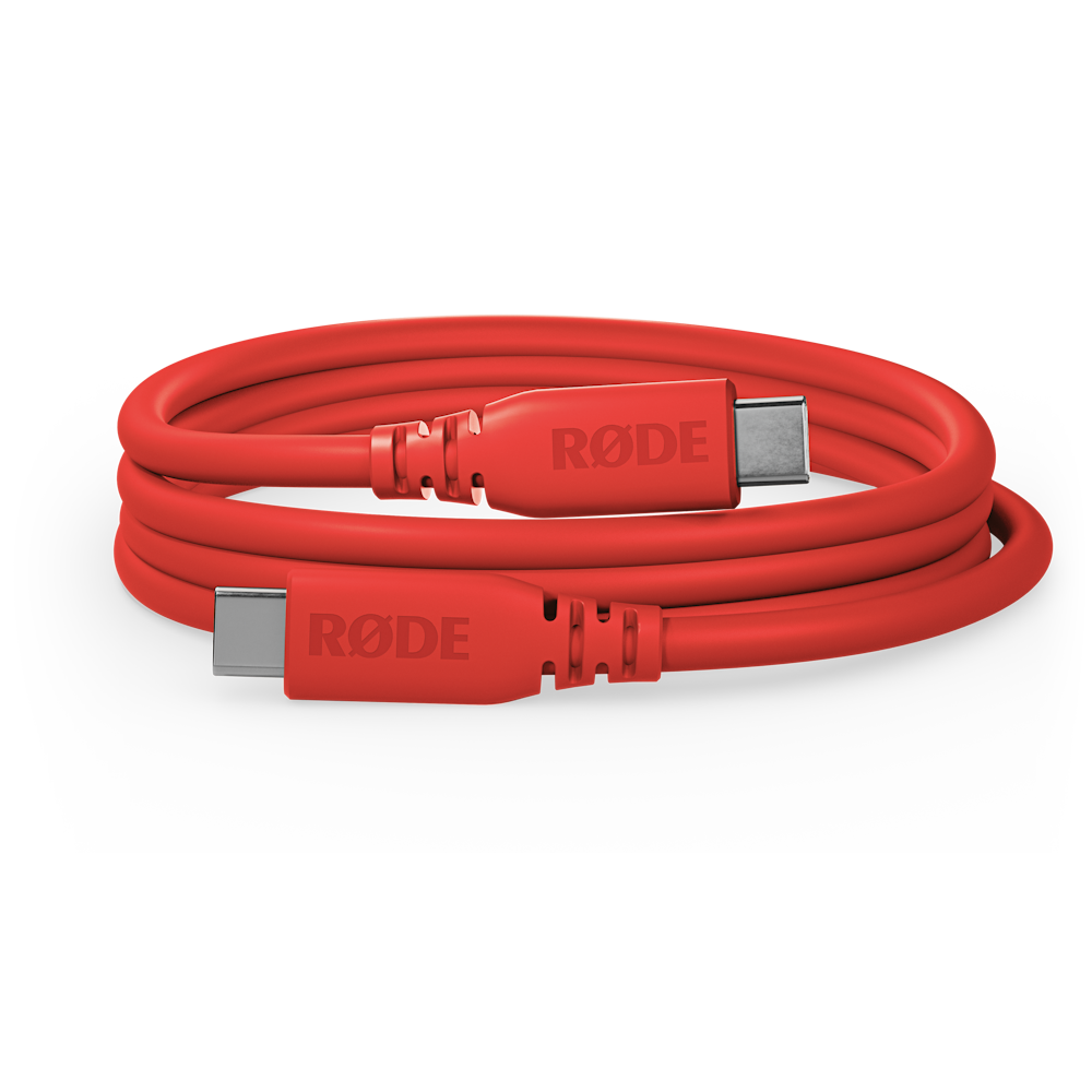A large main feature product image of Rode SuperSpeed USB-C to USB-C Cable 2m - Red