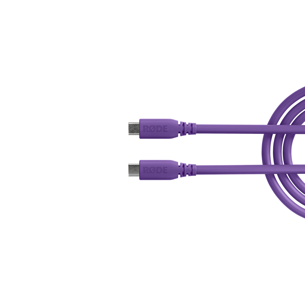 A large main feature product image of Rode SuperSpeed USB-C to USB-C Cable 2m - Purple