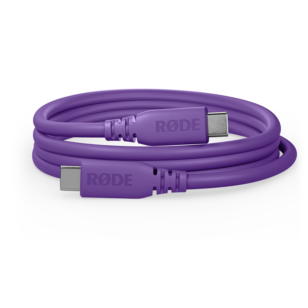 A large main feature product image of Rode SuperSpeed USB-C to USB-C Cable 2m - Purple