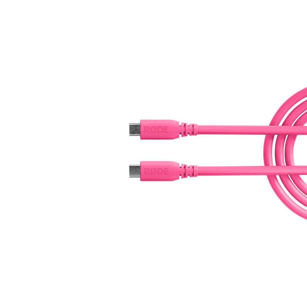 A large main feature product image of Rode SuperSpeed USB-C to USB-C Cable 2m - Pink