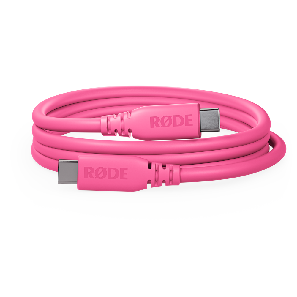 A large main feature product image of Rode SuperSpeed USB-C to USB-C Cable 2m - Pink