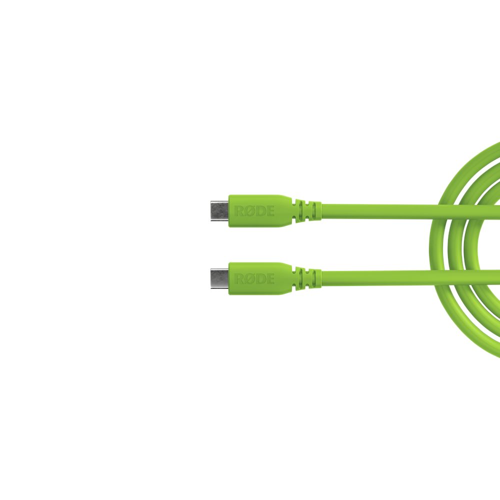 A large main feature product image of Rode SuperSpeed USB-C to USB-C Cable 2m - Green