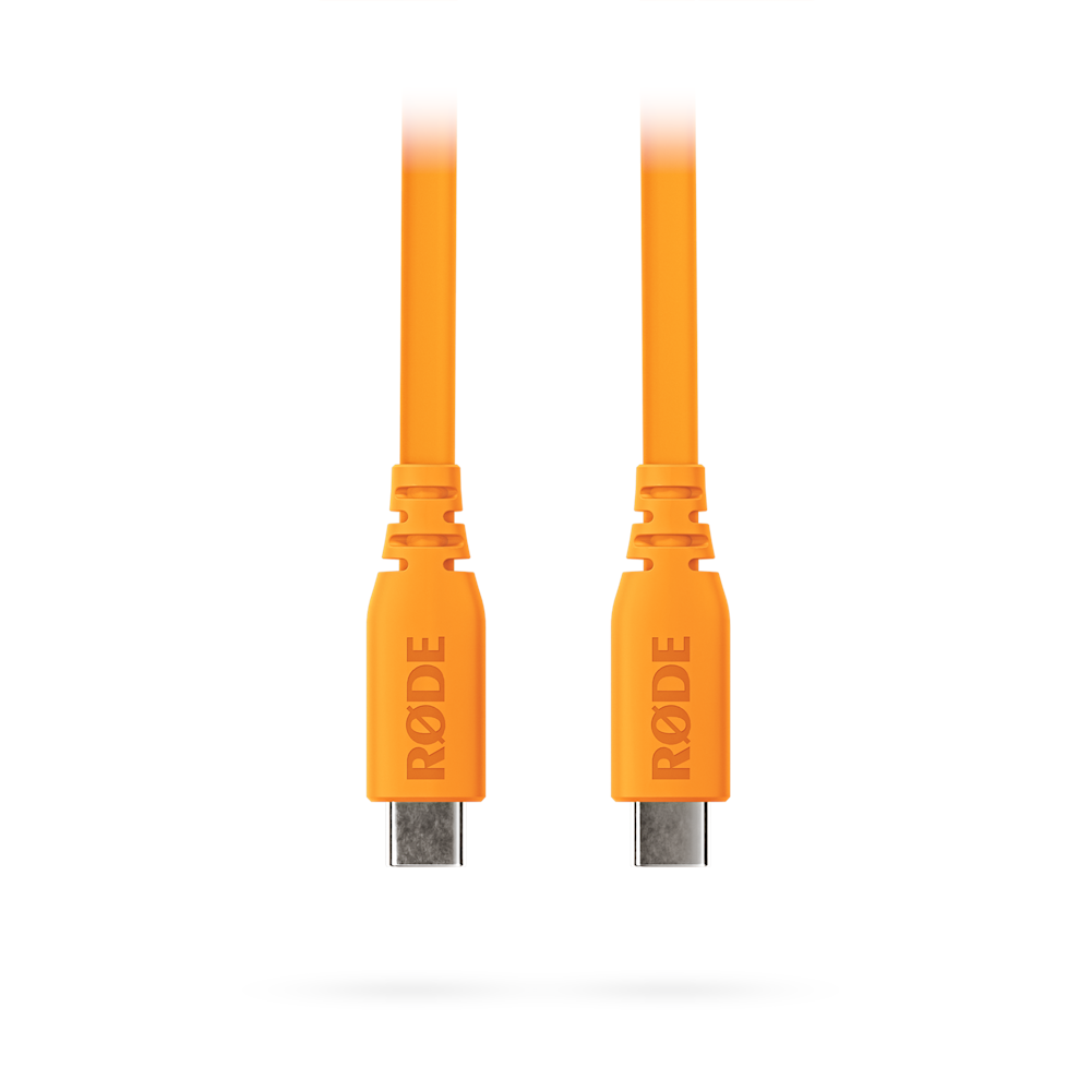 A large main feature product image of Rode USB-C to USB-C Cable 1.5m - Orange
