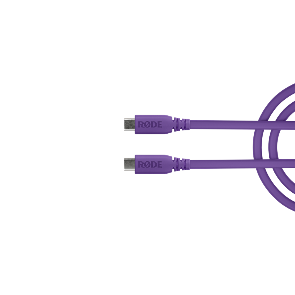 A large main feature product image of Rode USB-C to USB-C Cable 1.5m - Purple