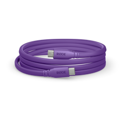 Product image of Rode USB-C to USB-C Cable 1.5m - Purple - Click for product page of Rode USB-C to USB-C Cable 1.5m - Purple