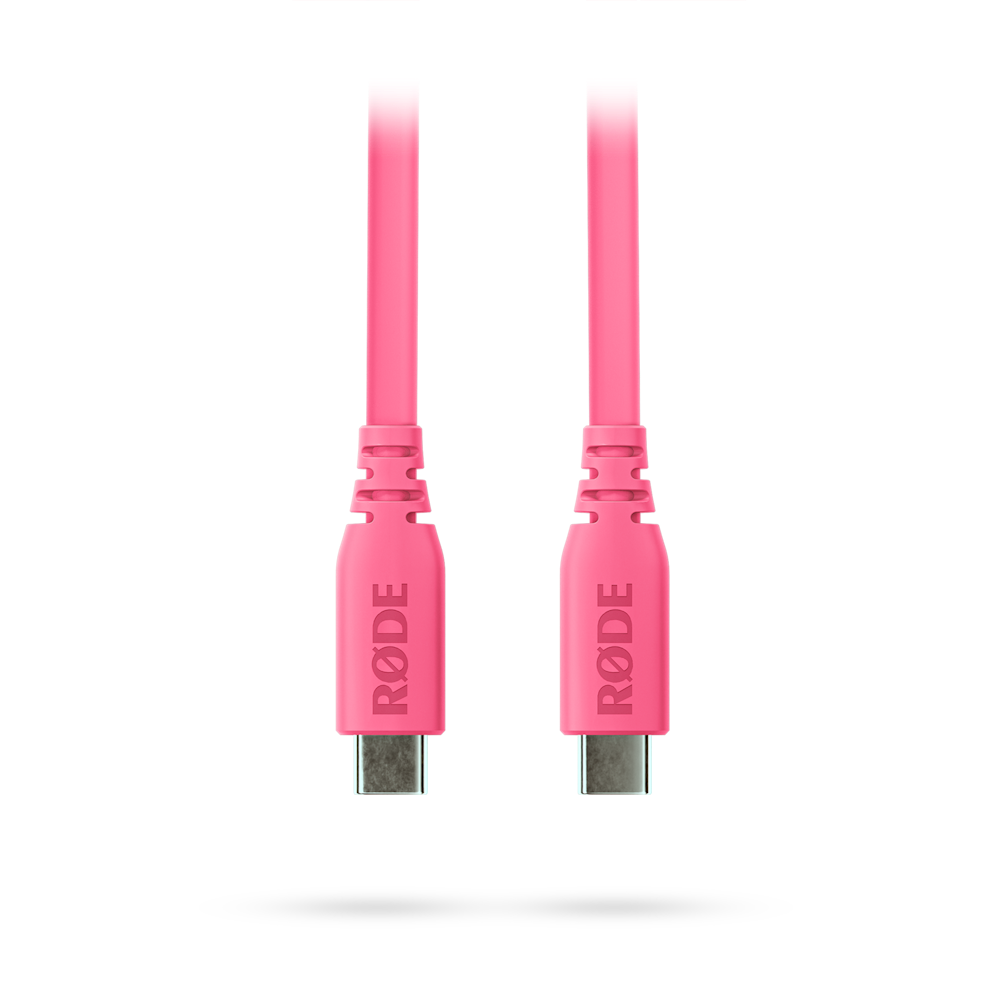 A large main feature product image of Rode USB-C to USB-C Cable 1.5m - Pink
