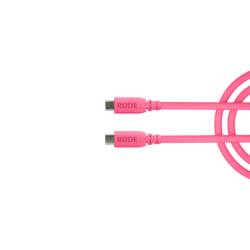 Product image of Rode USB-C to USB-C Cable 1.5m - Pink - Click for product page of Rode USB-C to USB-C Cable 1.5m - Pink