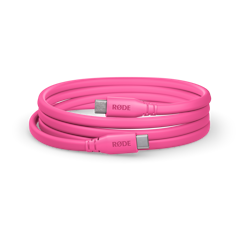 Product image of Rode USB-C to USB-C Cable 1.5m - Pink - Click for product page of Rode USB-C to USB-C Cable 1.5m - Pink