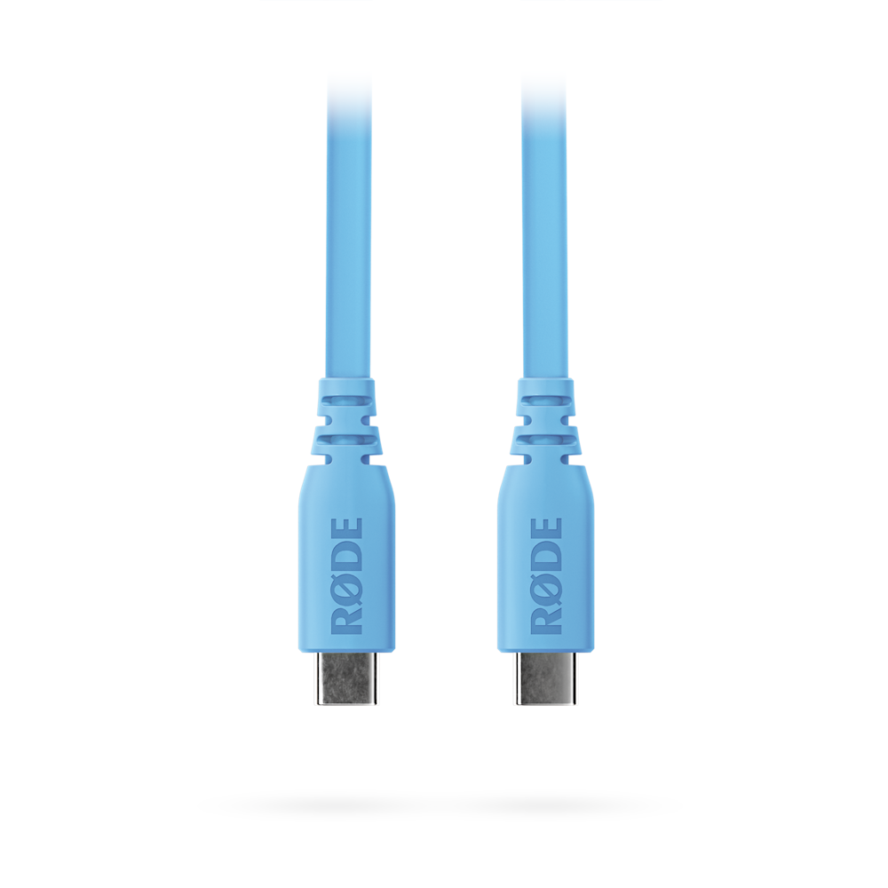 A large main feature product image of Rode USB-C to USB-C Cable 1.5m - Blue