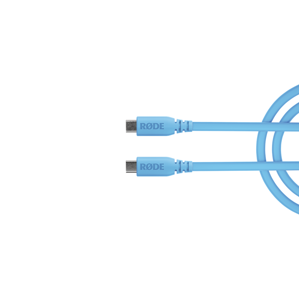 A large main feature product image of Rode USB-C to USB-C Cable 1.5m - Blue