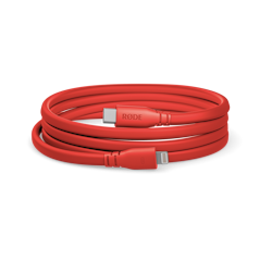 Product image of Rode USB-C to Lightning Cable 1.5m - Red - Click for product page of Rode USB-C to Lightning Cable 1.5m - Red