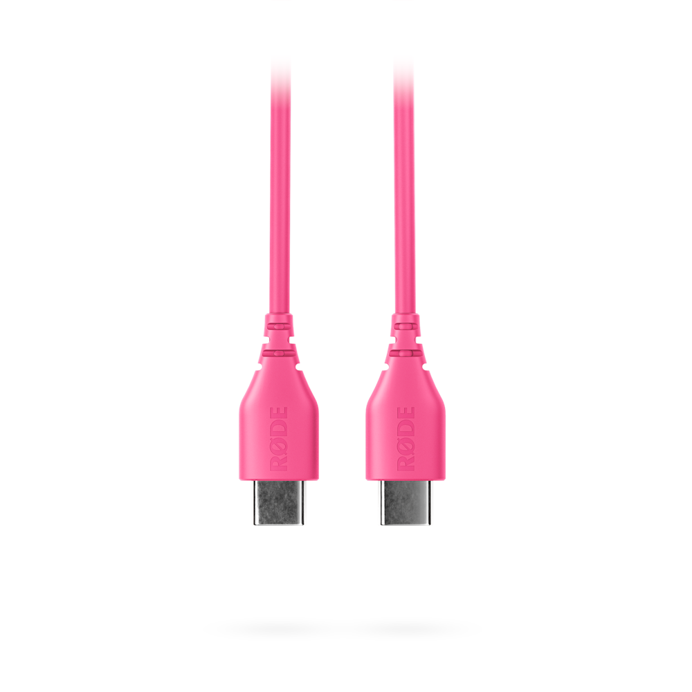 A large main feature product image of Rode USB-C to USB-C Cable 30cm - Pink