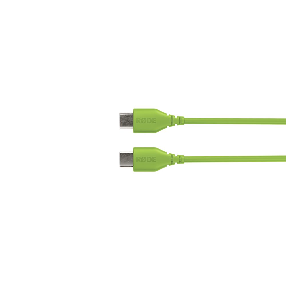 A large main feature product image of Rode USB-C to USB-C Cable 30cm - Green