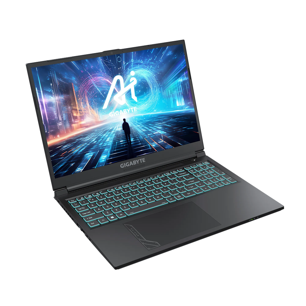 A large main feature product image of Gigabyte G6 (KF) - 16" 165Hz, 13th Gen i7, RTX 4060, 16GB/1TB - Win 11 Gaming Notebook